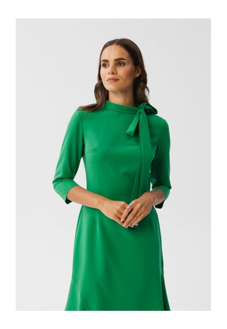Rochie midi dama -  Gwalchakin - verde deschis