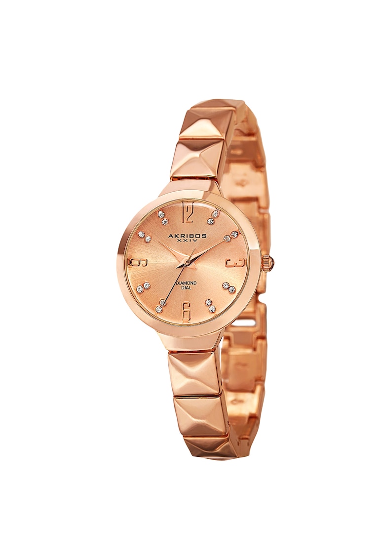 Ceas rotund analog AK793 -  AK799 - auriu