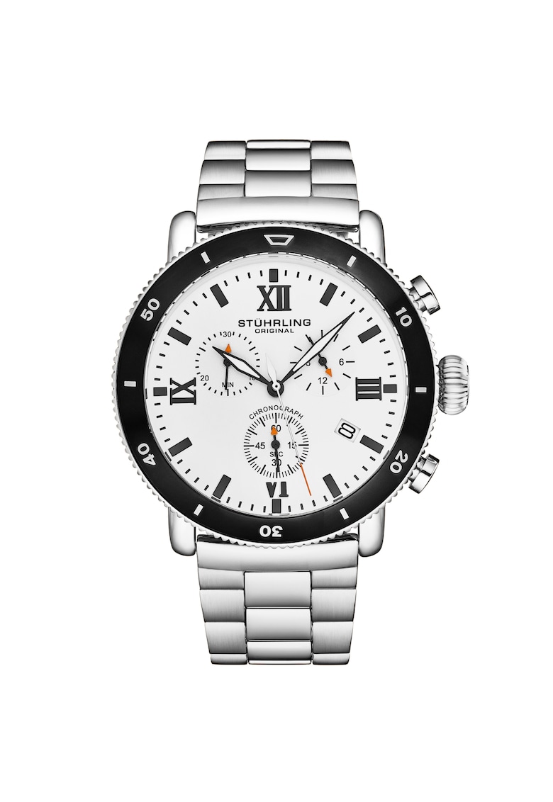 Ceas cronograf cu o bratara din inox DualMode 4040