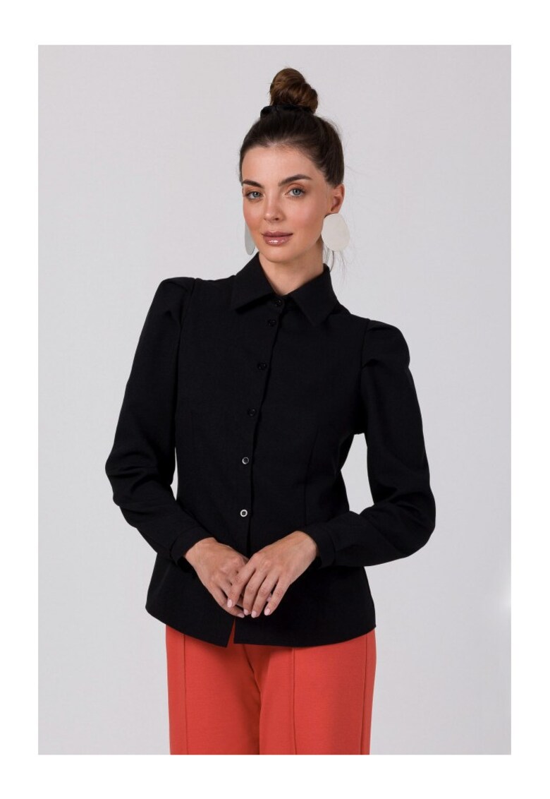 Camasa de dama cu maneci lungi - Annamue - neagra