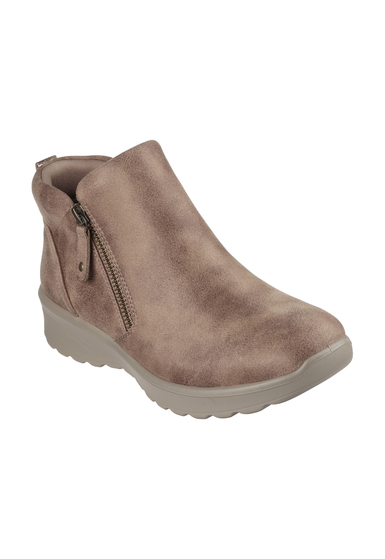 Skechers Ghete de piele ecologica Fall in Bloom - Mov