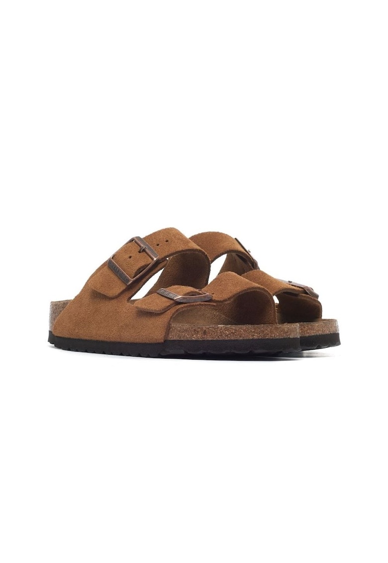 Papuci dama Arizona Leve Mink - Piele naturala - Maro