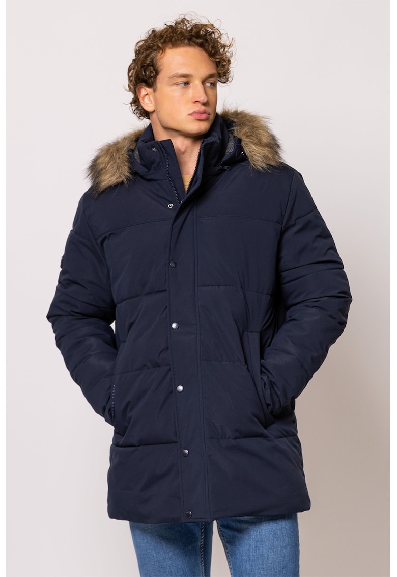 Geaca matlasata cu vatelina si gluga detasabila Nitro