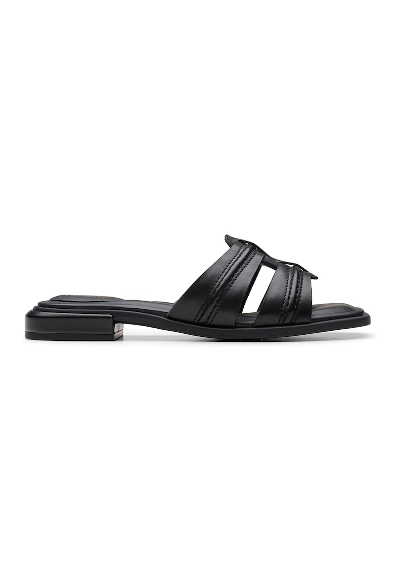 Papuci de piele Ariany - Negru