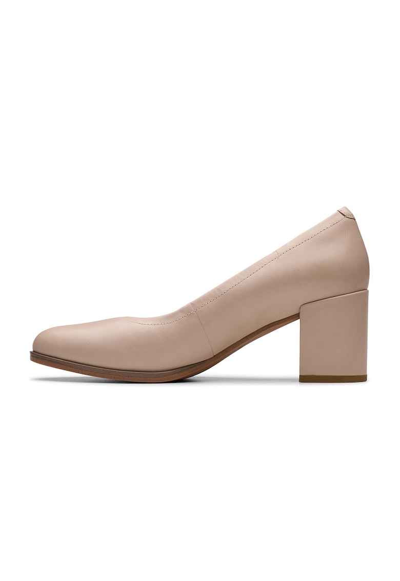 Pantofi de piele cu toc masiv Freva