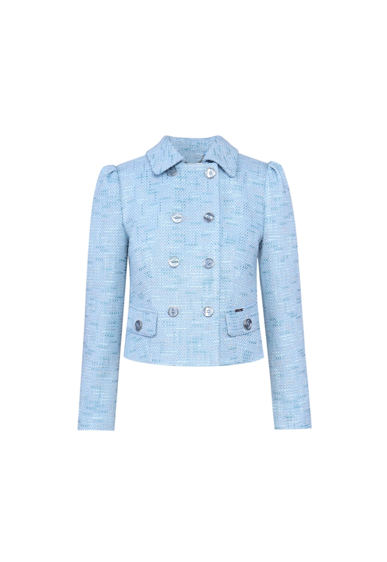 Sacou din tweed cu doua randuri de nasturi Sacou din tweed cu doua randuri de nasturi