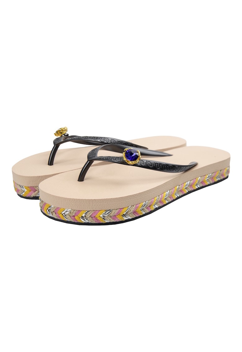 Papuci flip-flop Raffia Switch