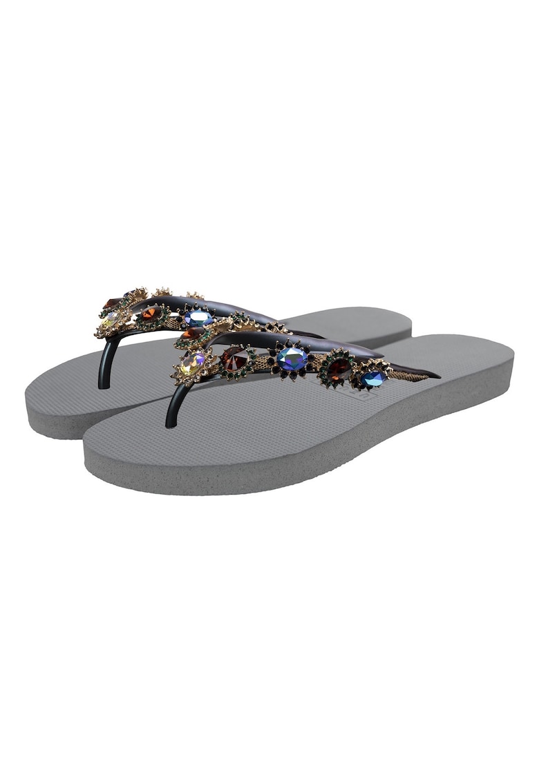 Papuci flip-flop cu strasuri Monroe