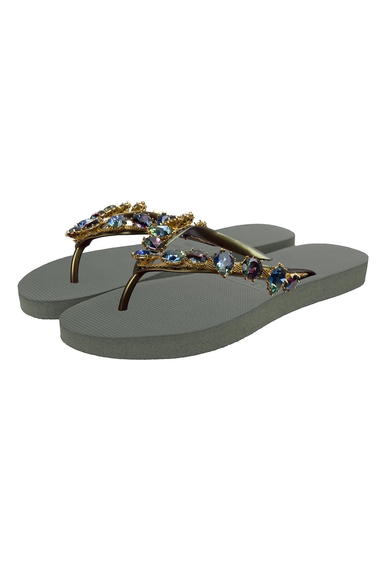 Papuci flip-flop cu strasuri Alexia