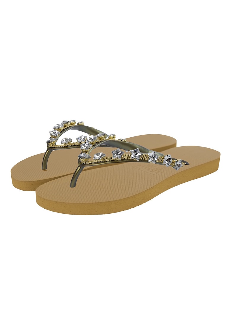 Papuci flip-flop cu strasuri Chrystal Star