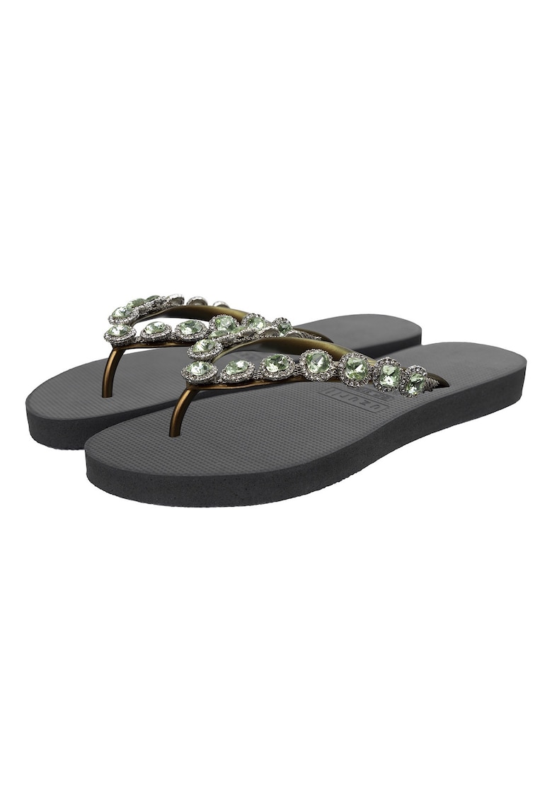 Papuci flip-flop cu strasuri Beatrix