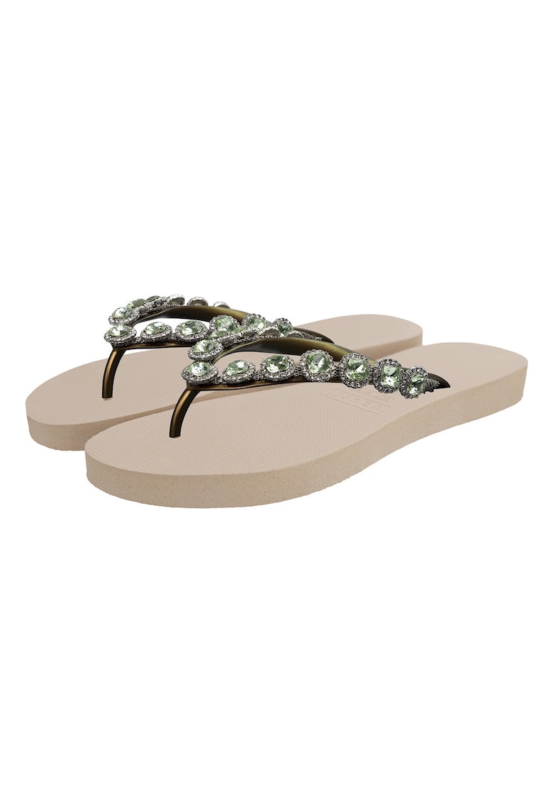 Papuci flip-flop cu strasuri Beatrix