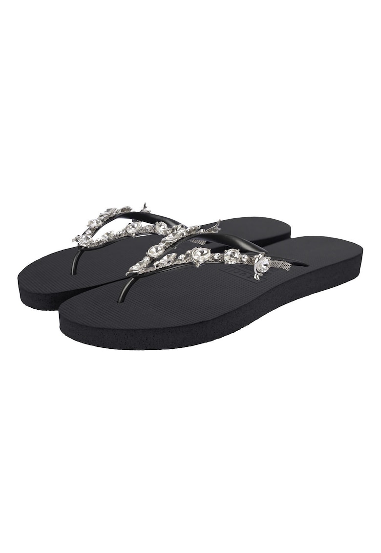 Papuci flip-flop cu strasuri Chrystal Dolphin