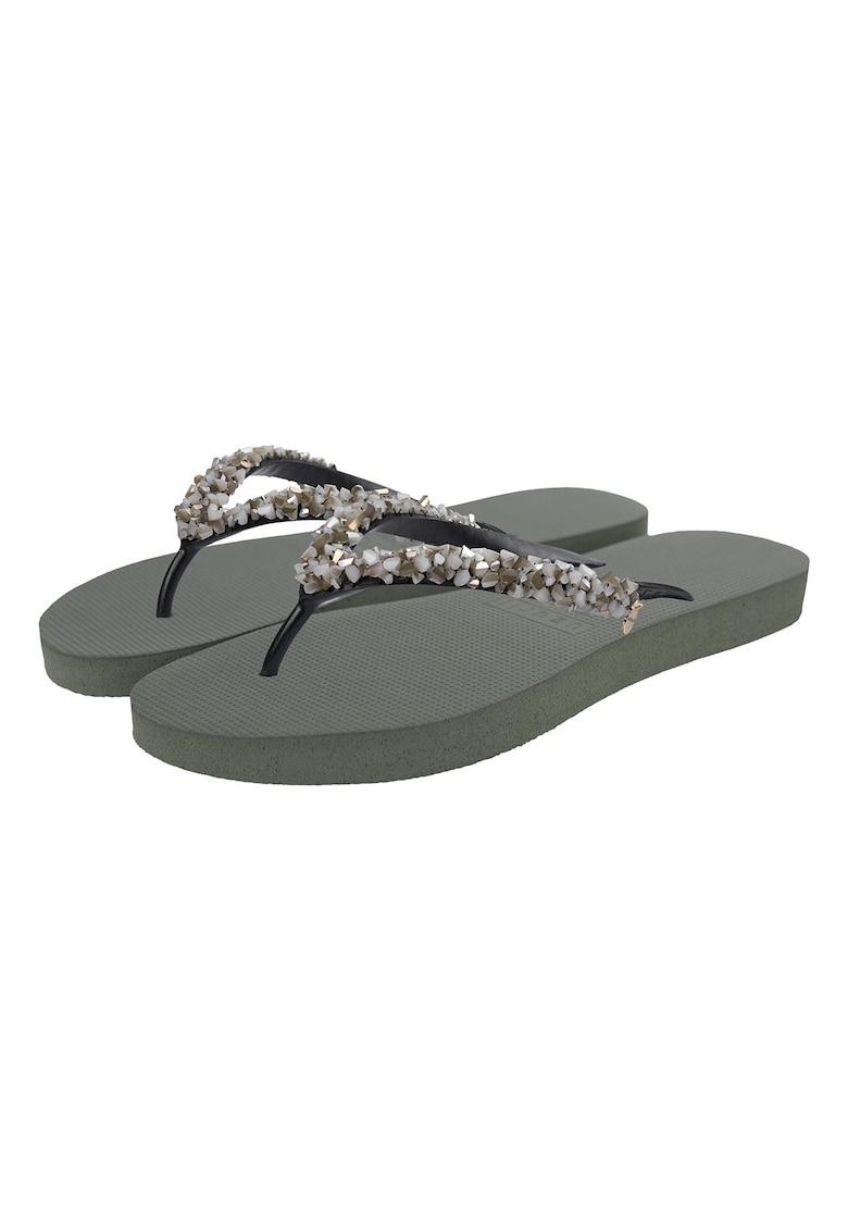 Papuci flip-flop cu margele Classic Aby