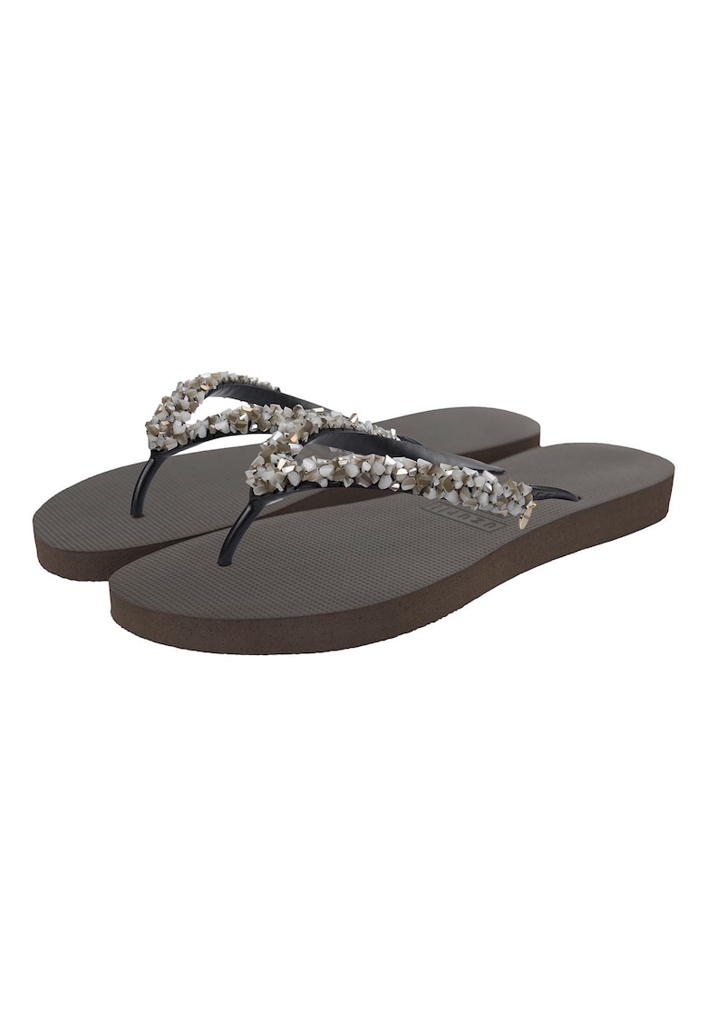 Papuci flip-flop cu margele Classic Aby Papuci flip-flop cu margele Classic Aby
