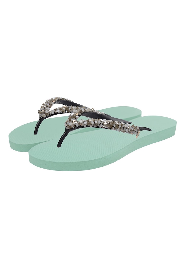 Papuci flip-flop cu margele Classic Aby