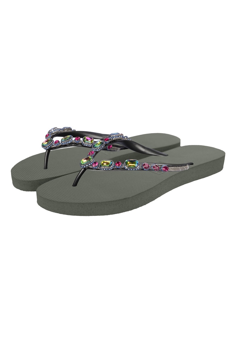 Papuci flip-flop cu strasuri