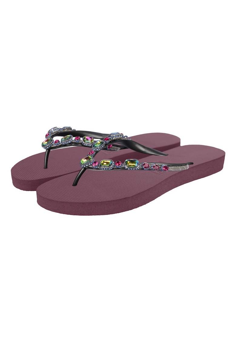 Papuci flip-flop cu strasuri