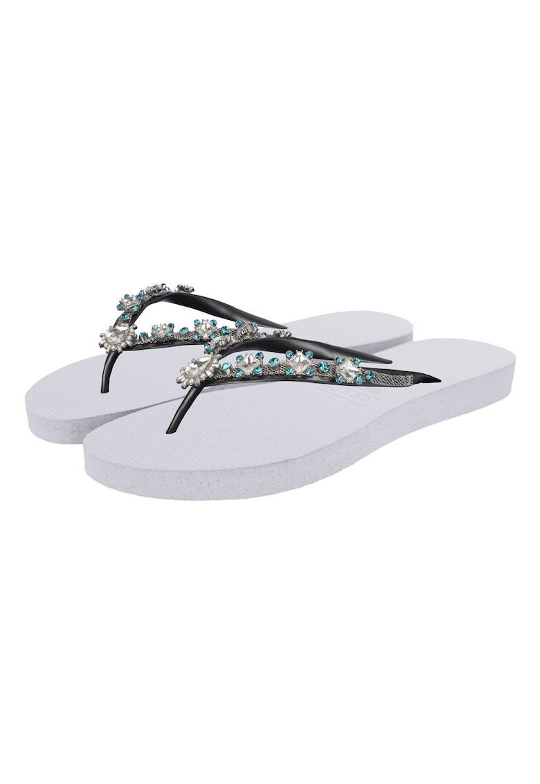 Papuci flip-flop cu strasuri Dolce Chrystal