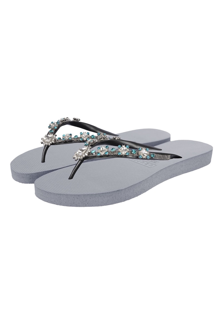 Papuci flip-flop cu strasuri Dolce Chrystal