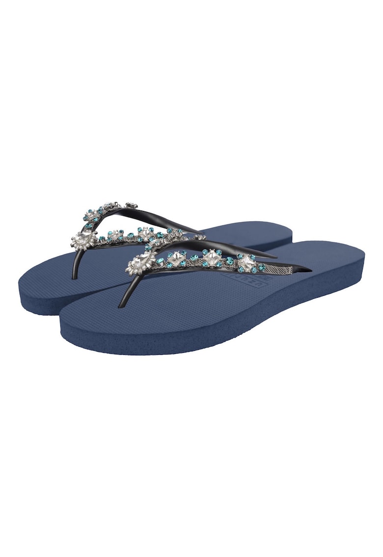 Papuci flip-flop cu strasuri Dolce Chrystal