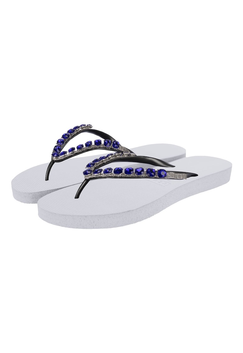 Papuci flip-flop cu cristale