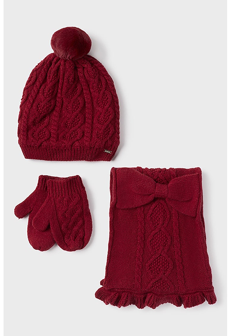Set de accesorii din amestec de lana - 3 piese Set de accesorii din amestec de lana - 3 piese