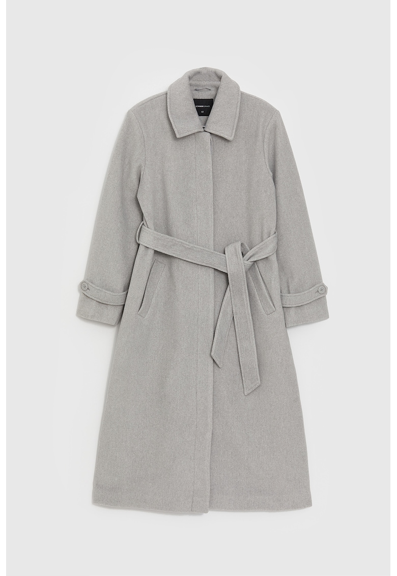 Palton uni regular fit