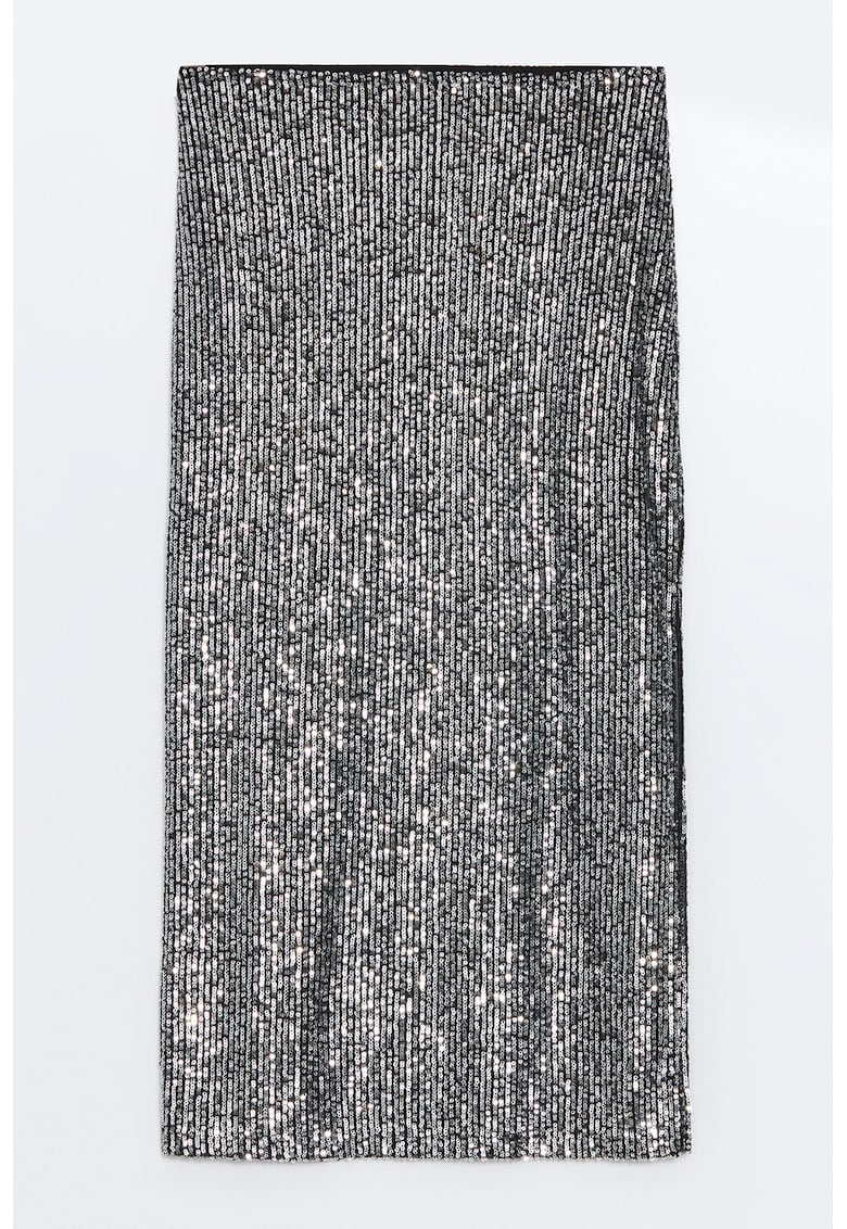 Fusta midi cu paiete