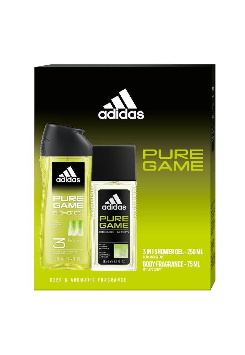 Set Cadou  Pure Game: Deodorant Natural Spray - 75 ml + Gel de dus - 250 ml