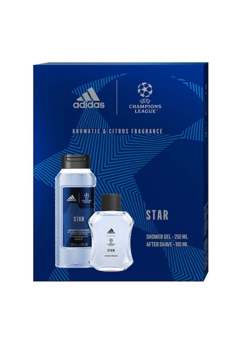 Set Cadou Uefa Star: After Shave - 100 ml + Gel de dus - 250 ml