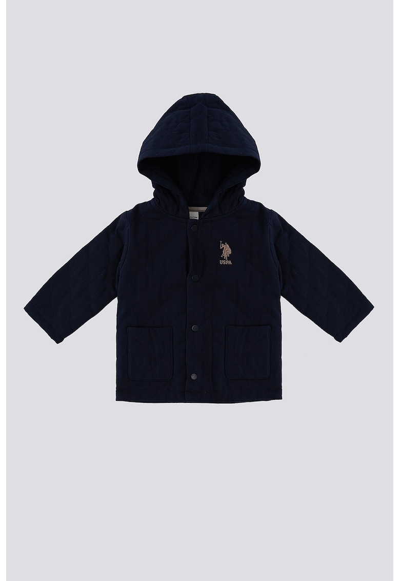 Jacheta cu gluga si logo