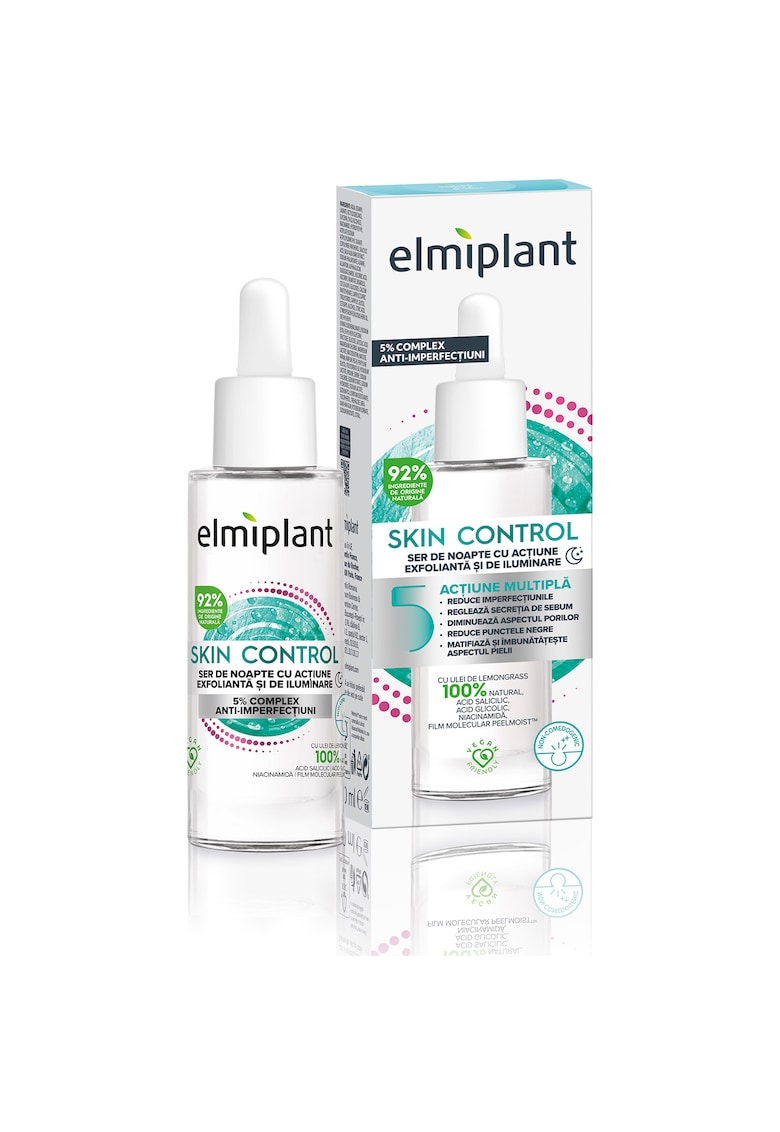 Ser de noapte  Skin Control cu actiune exfolianta si de iluminare - 30 ml