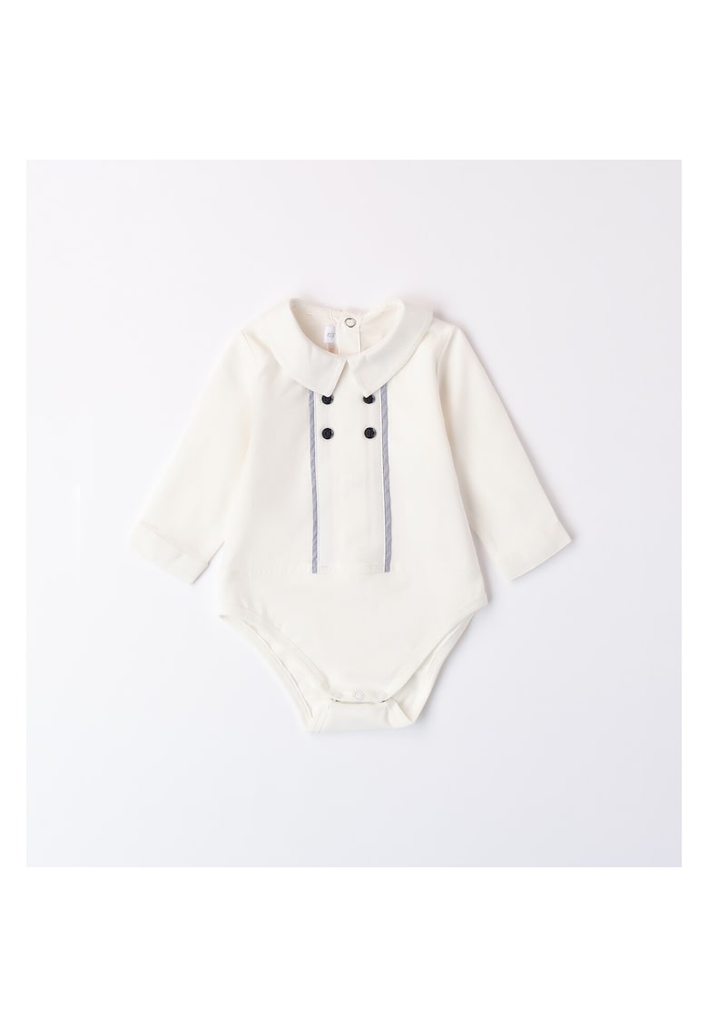 Body camasa pentru bebe baiat - 3.A600 - Alb NAture