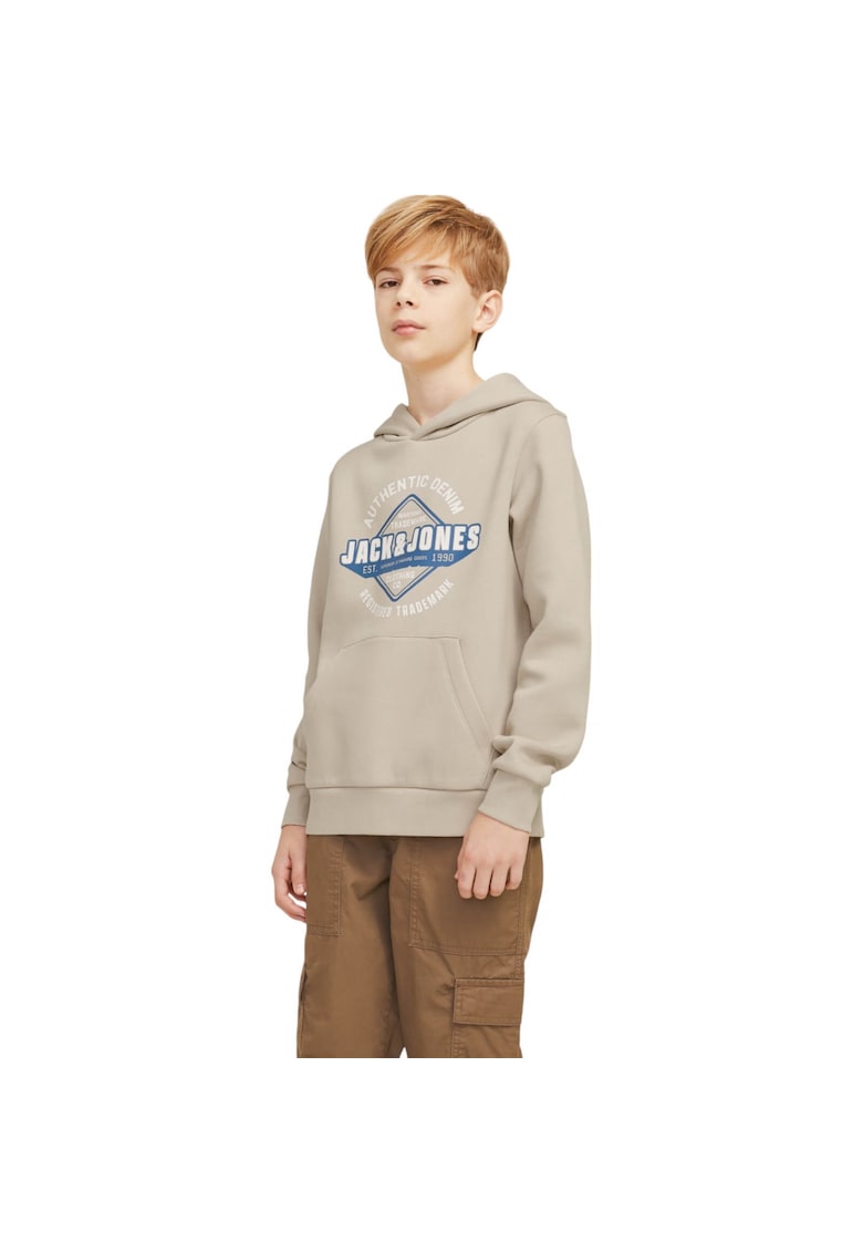 Hanorac JACK &JONES Logo Sweat Hood JNR 38195 - Bej