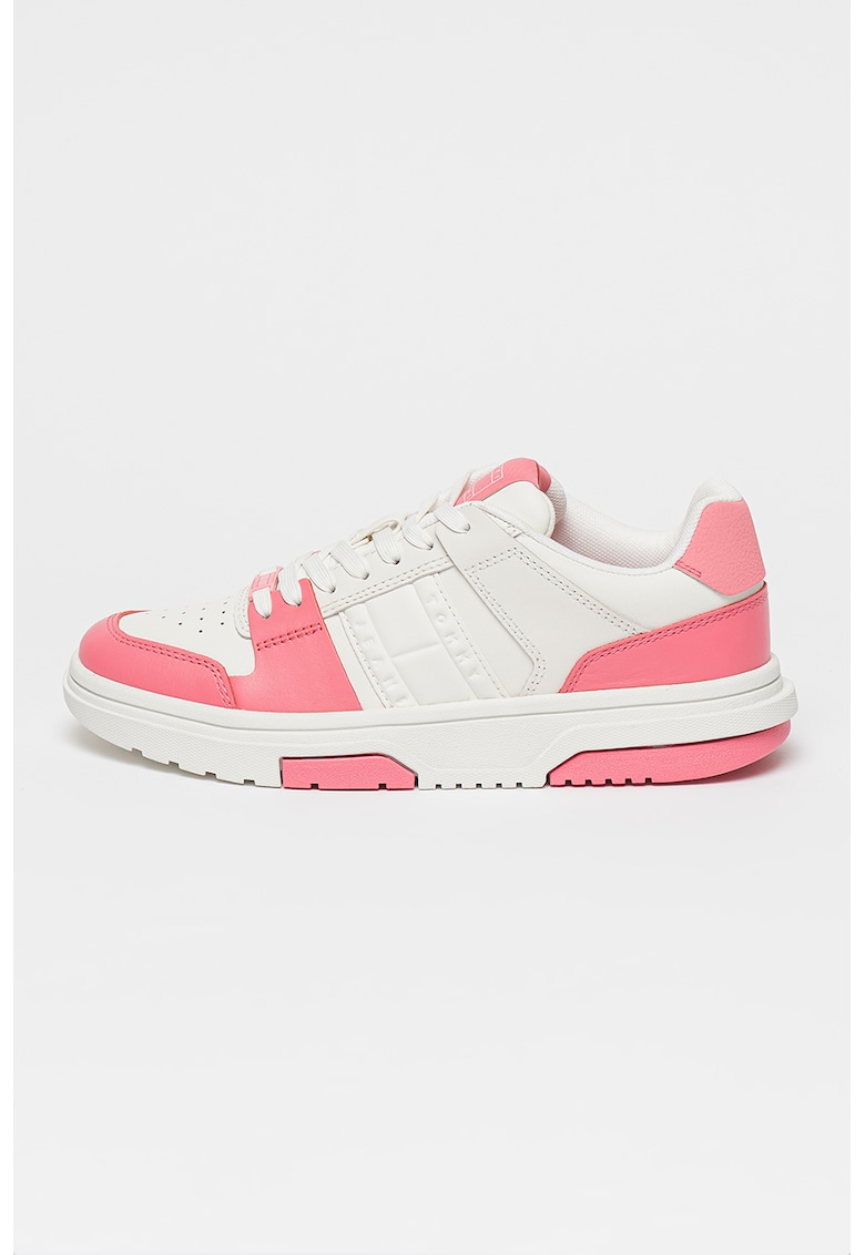 Pantofi sport din piele cu logo The Brooklyn