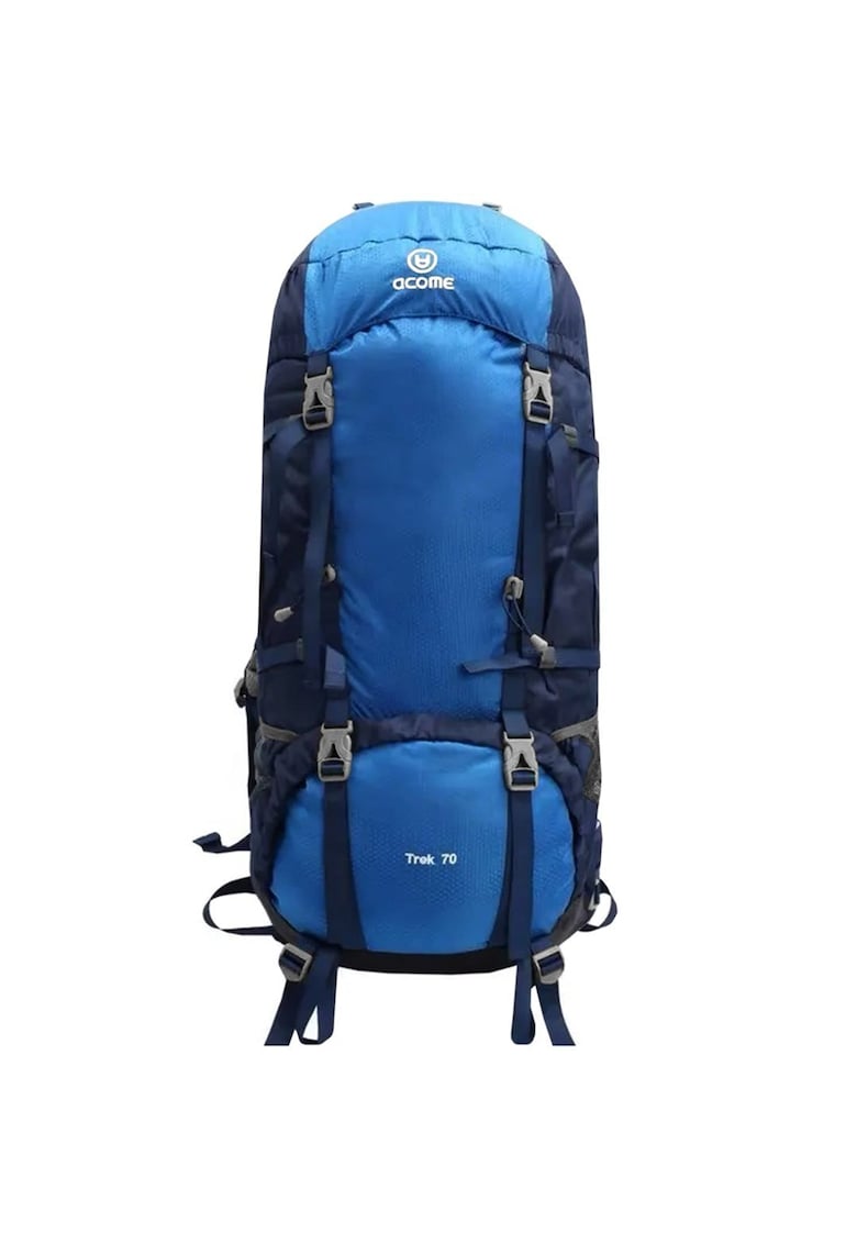 Rucsac turistic Acome 70L - albastru - 170x207x376mm