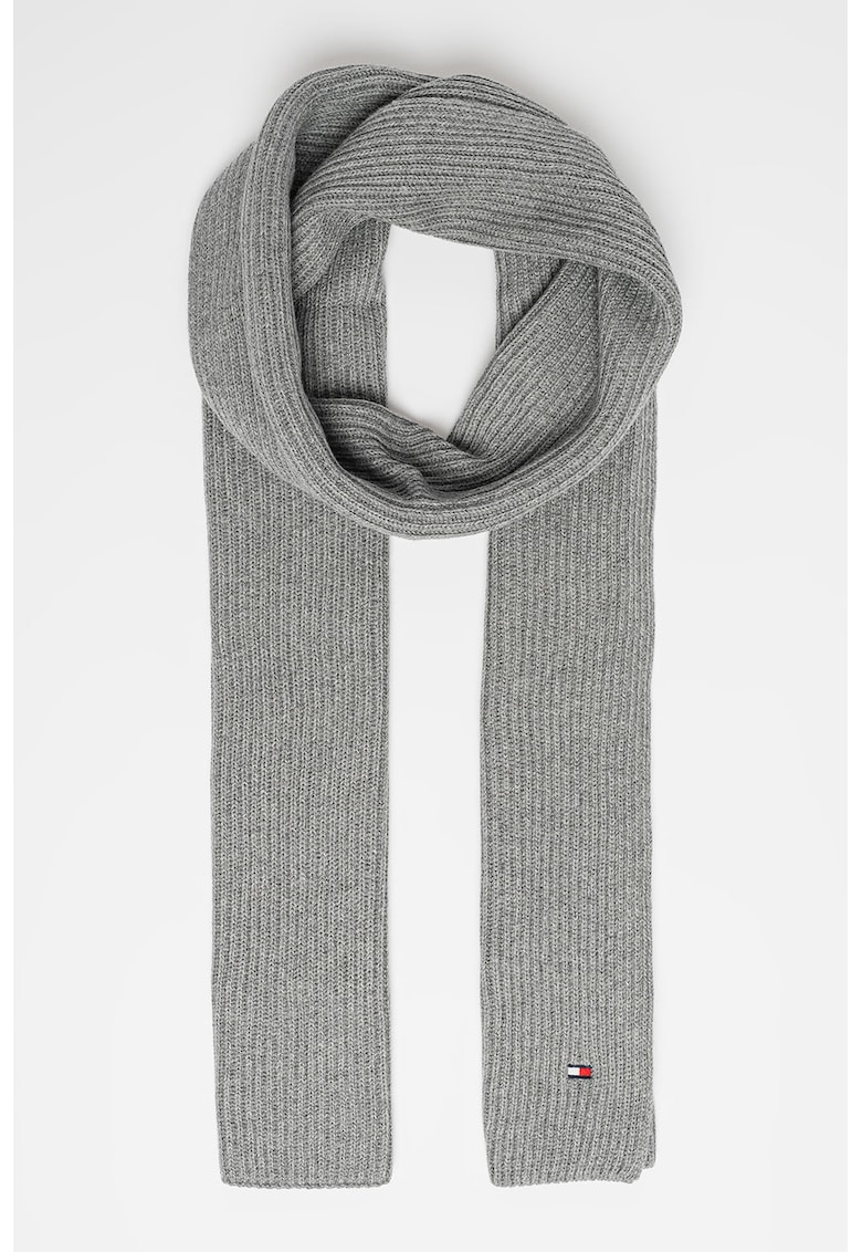 Fular striat din bumbac si casmir