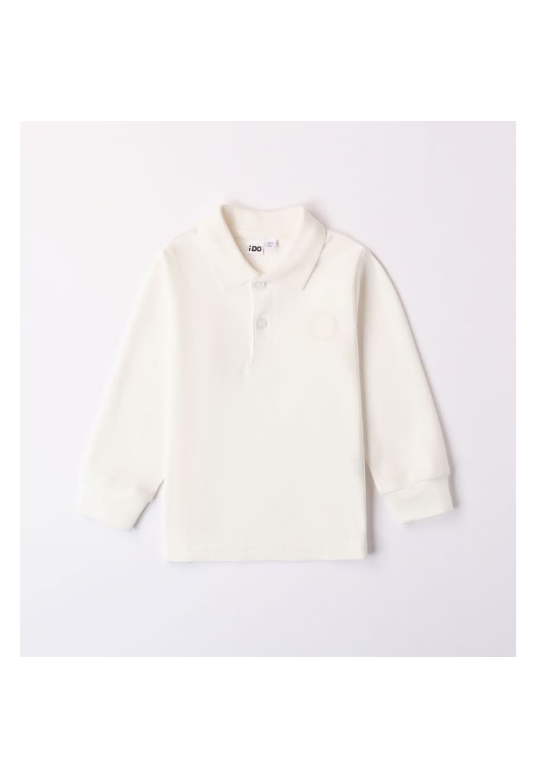 Bluza maneca lunga Polo pentru baiat - iDo - 4.X356 - Alb Nature