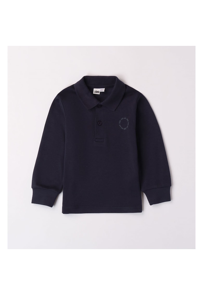 Bluza maneca lunga Polo pentru baiat - iDo - 4.X356 - Albastru inchis