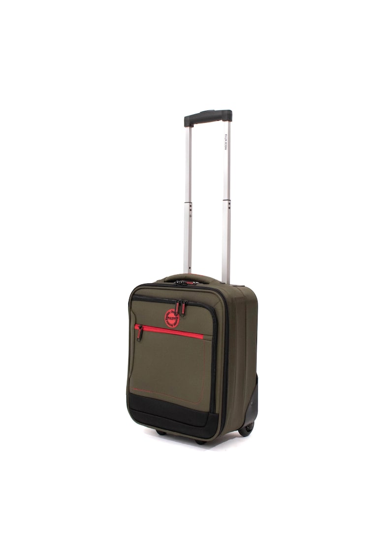 Troler Shadow cu 2 roti - Textil - 40x30x20 cm - Kaki