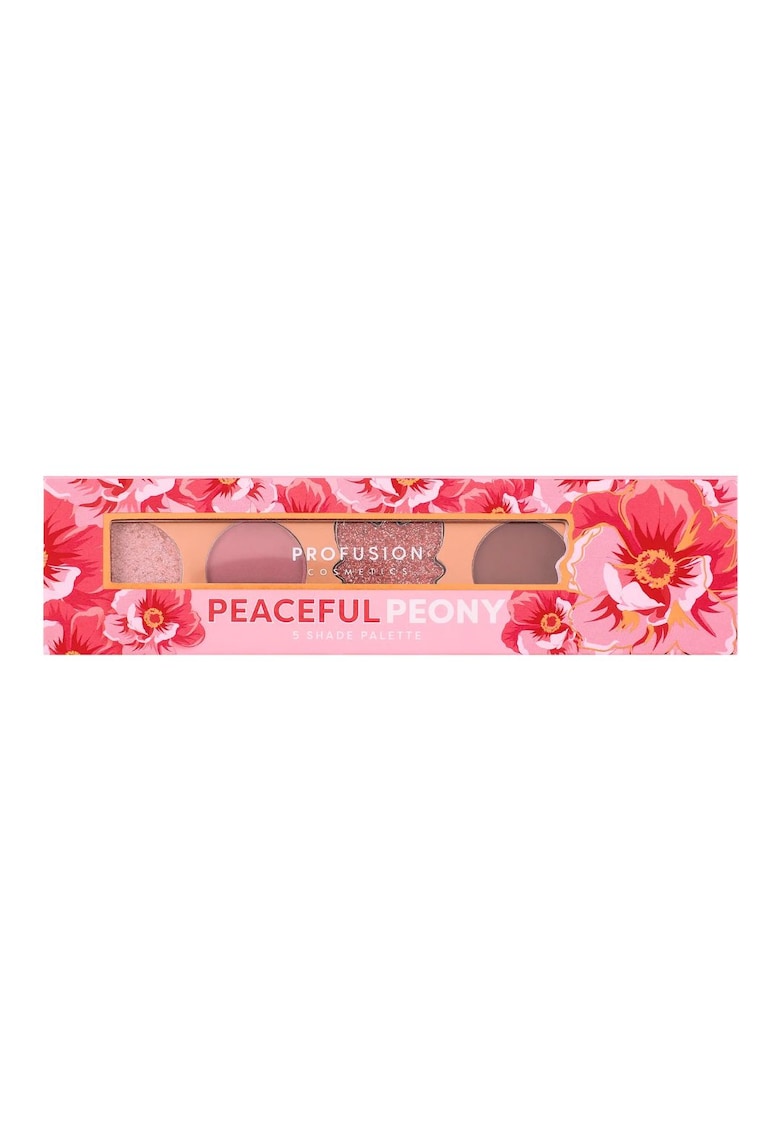 Paleta farduri de pleoape Peaceful Peony - 5 nuante -  4.58 g
