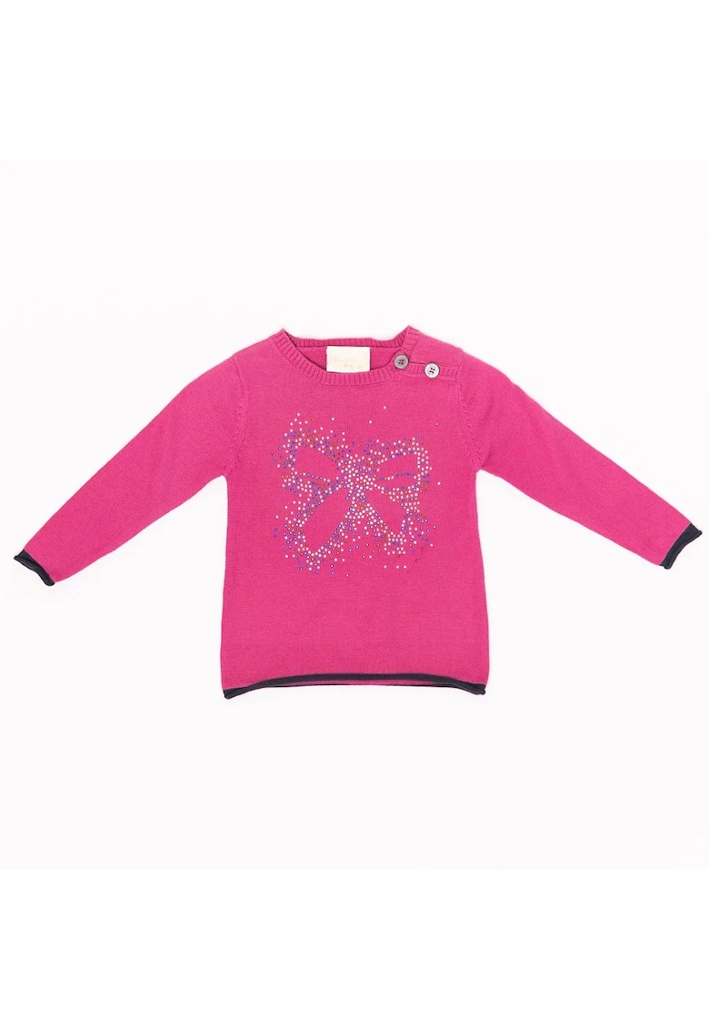 Pulover model fundita -  cu strasuri - 50847-2