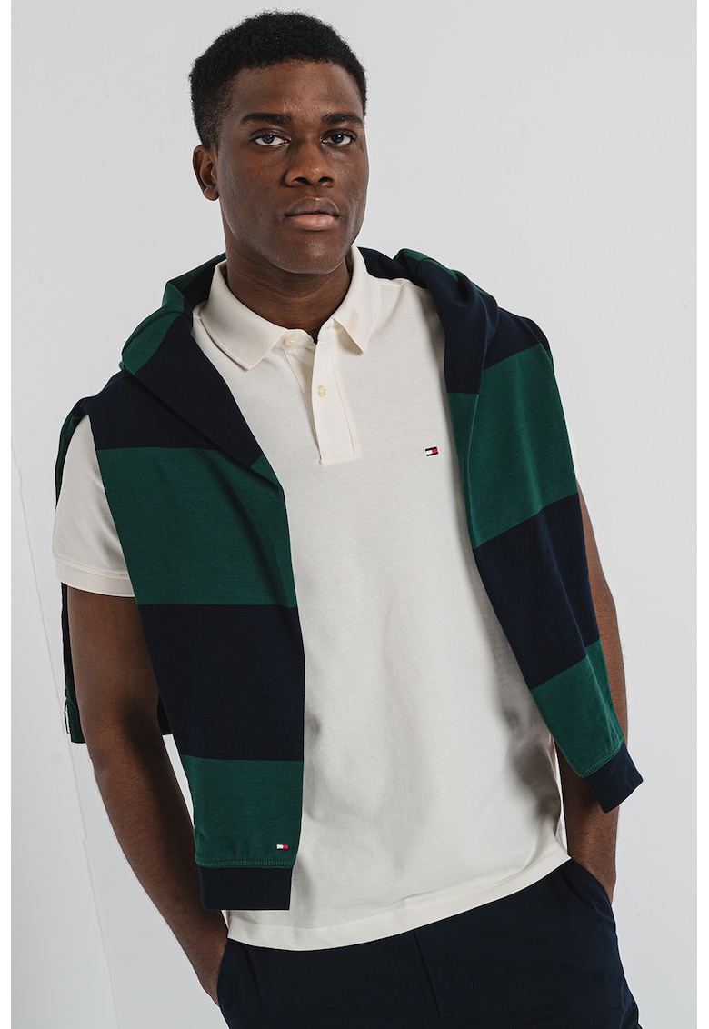 Tricou polo din amestec de bumbac organic