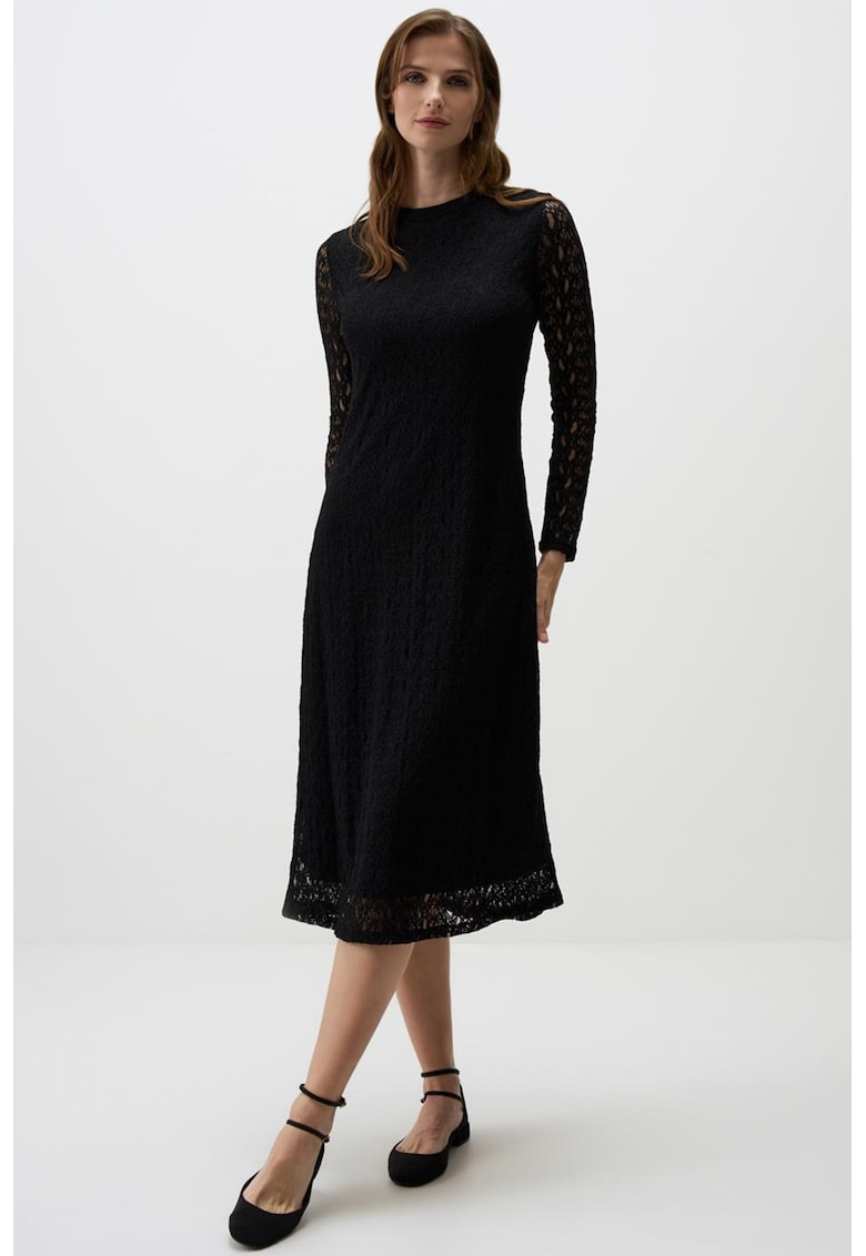 Rochie midi cu croiala in A