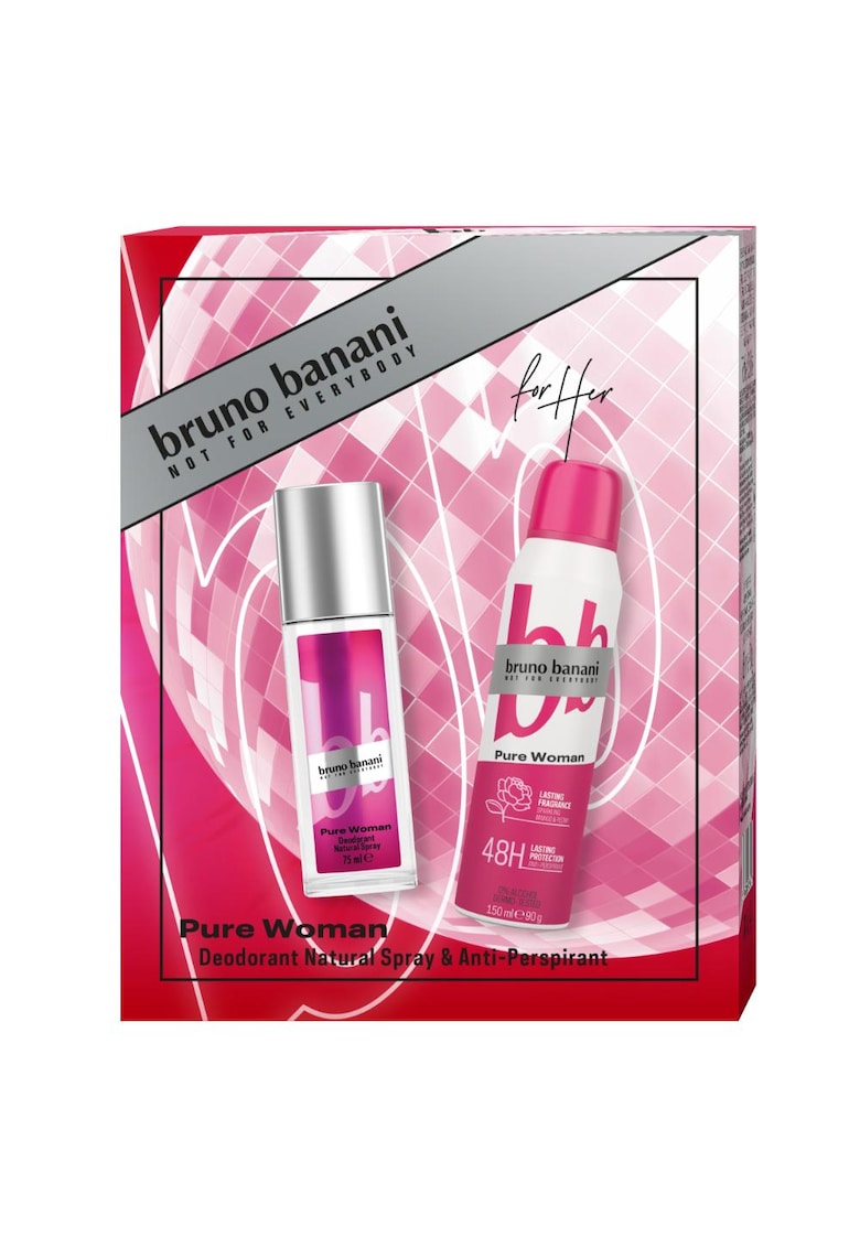 Set cadou Pure Woman: Dedorant natural spray - 75 ml + Deodorant - 150 ml