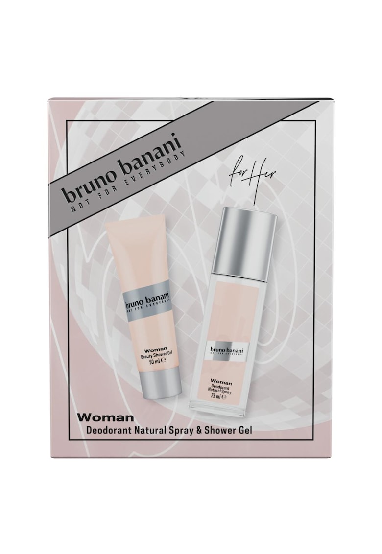 Set cadou  Woman: Deodorant natural spray - 75 ml + Gel de dus - 50 ml
