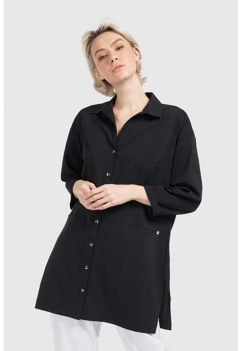Camasa supradimensionata cu slituri laterale Camasa supradimensionata cu slituri laterale
