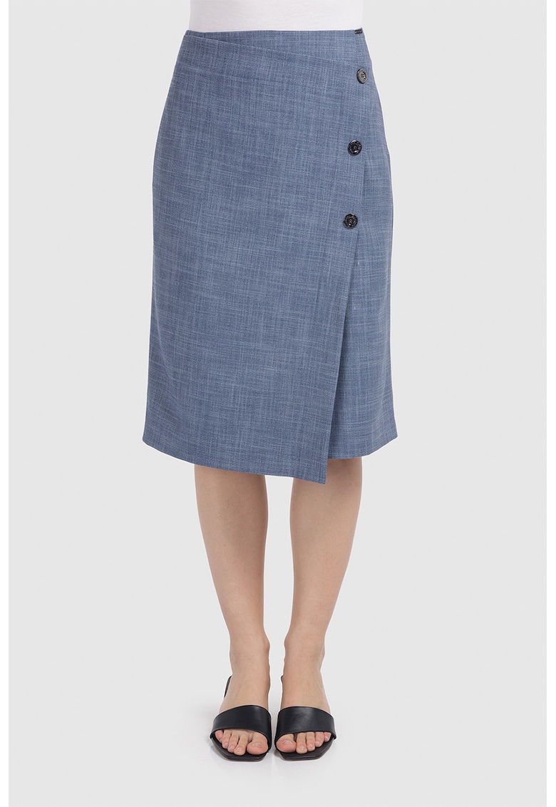 Fusta creion cu terminatie asimetrica