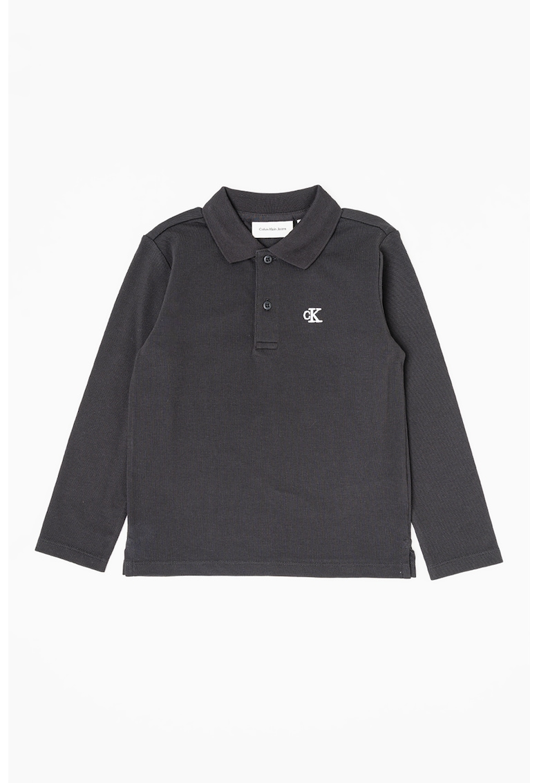 Bluza regular-fit din amestec de bumbac cu logo